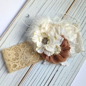 Decorative Floral & Lace Baby Headband